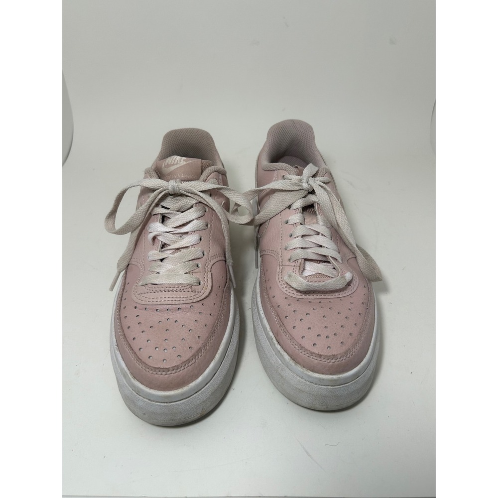 Nike Court Vision Alta Pink Oxford Platform Sneakers DM0113-600 Womens 7